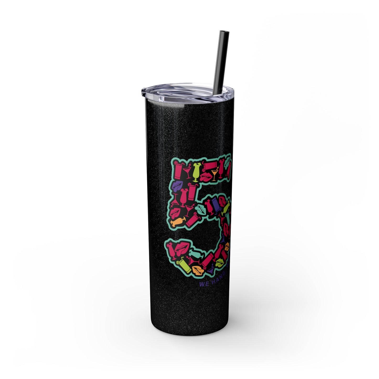 HNS 5th Year Anniversary Skinny Tumbler with Straw, 20oz