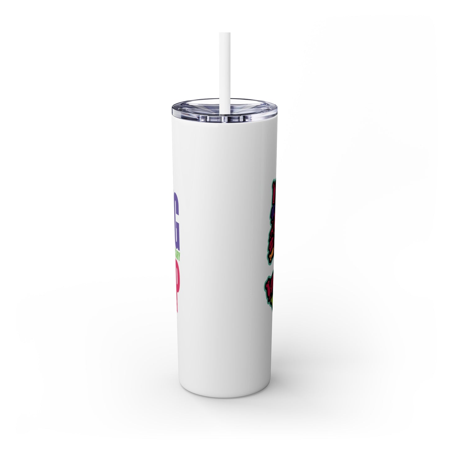 HNS 5th Year Anniversary Skinny Tumbler with Straw, 20oz